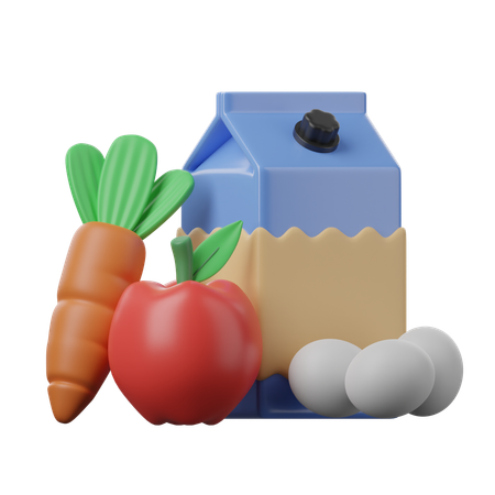 Nutrición  3D Icon