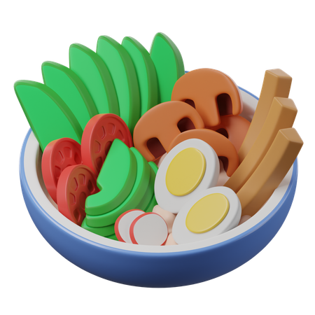 영양이 풍부한 식사  3D Icon