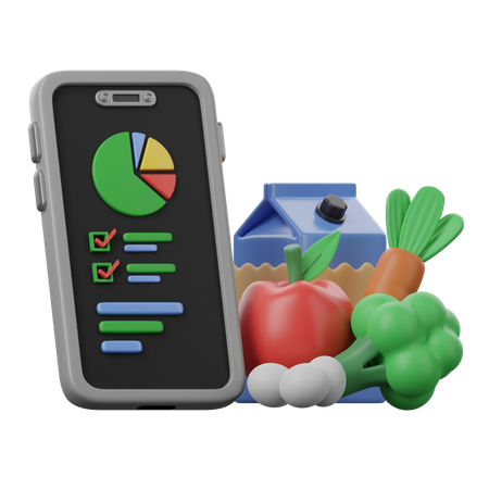 Nutrition App  3D Icon