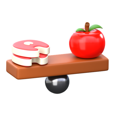 Équilibre nutritionnel  3D Icon