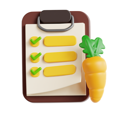 栄養計画  3D Icon