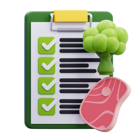 栄養計画  3D Icon