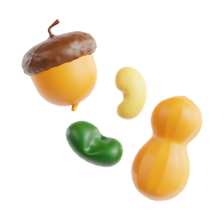 Nuts  3D Icon