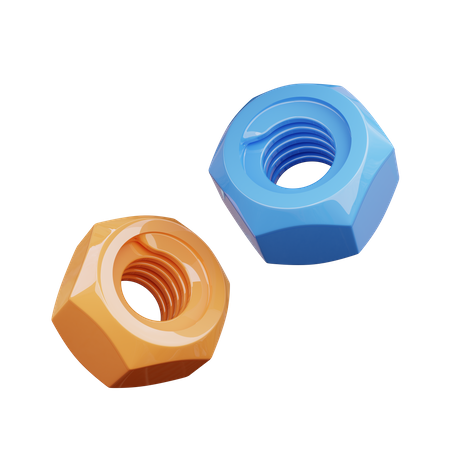 Nuts  3D Icon