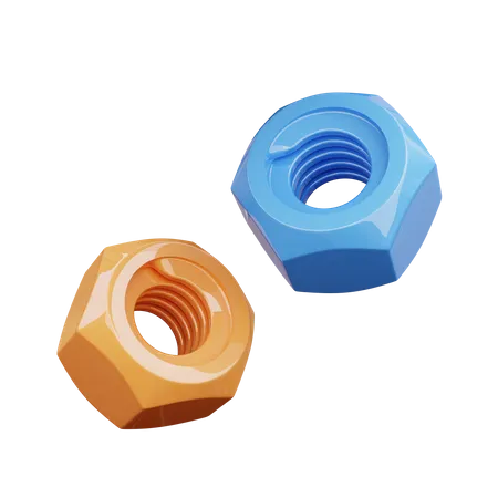 Nuts  3D Icon