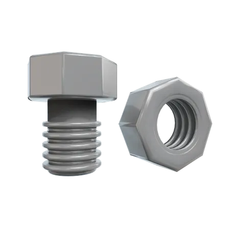 Nuts And Bolt  3D Icon