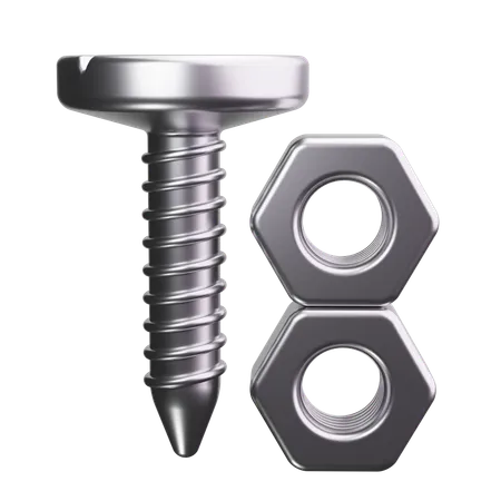 Nuts And Bolts  3D Icon