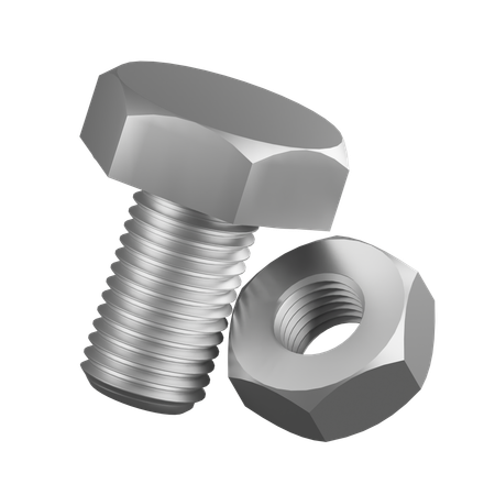 Nuts Bolt  3D Icon