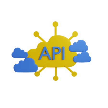 API de nuvem  3D Icon