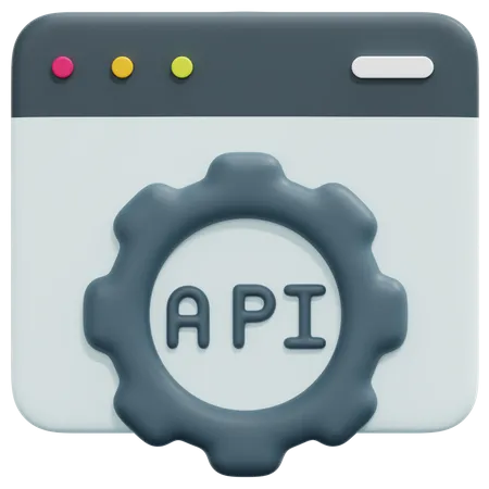 API de nuvem  3D Icon