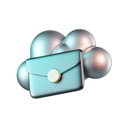 E-mail na nuvem  3D Icon