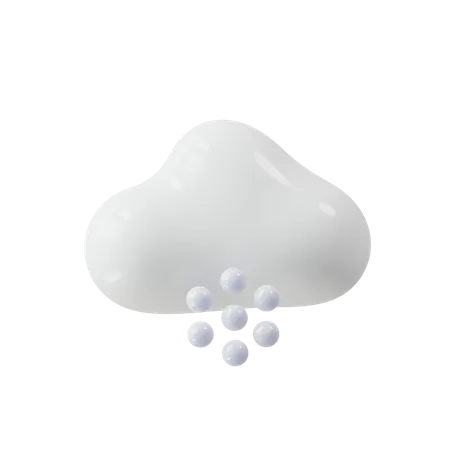 Nuvem e neblina  3D Illustration