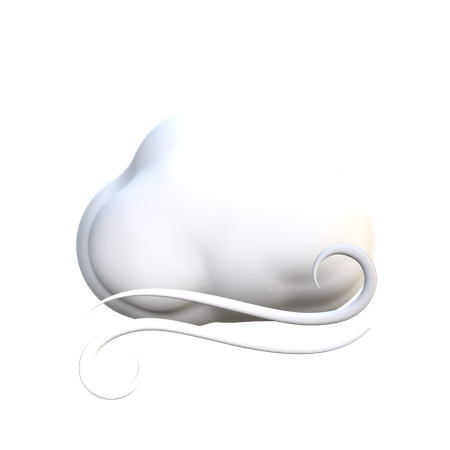 Nuvem e vento  3D Icon