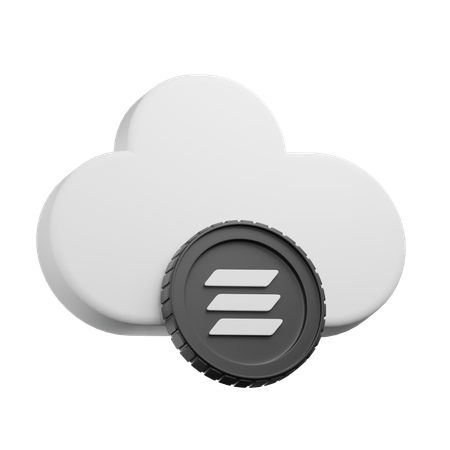 Nuvem solana  3D Icon