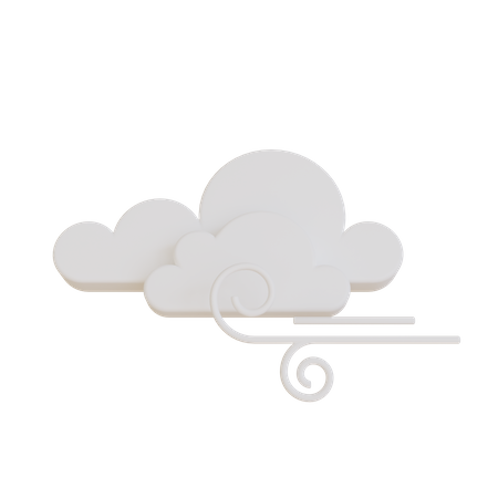 Nuvem ventosa  3D Illustration