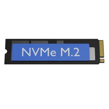 NVME SSD  3D Icon