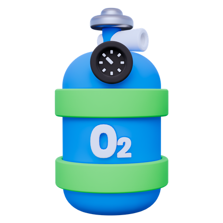 O 2 -Rohr  3D Icon