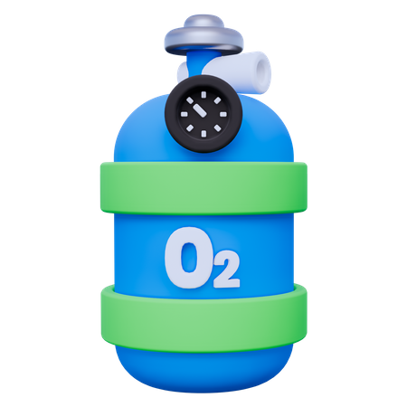 Tube O2  3D Icon