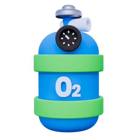 Tubo de O2  3D Icon