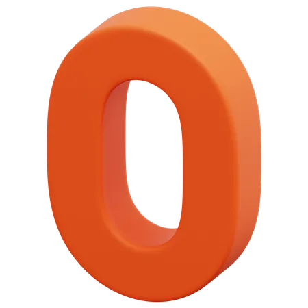 O  3D Icon