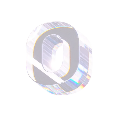 O  3D Icon