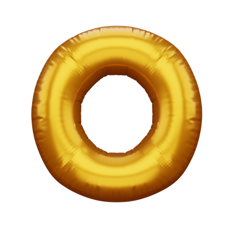 O  3D Icon