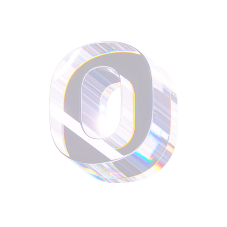 O  3D Icon