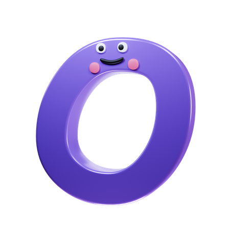 O Alphabet  3D Icon