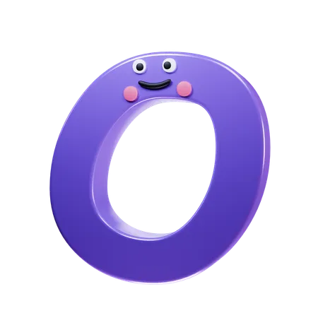 O Alphabet  3D Icon