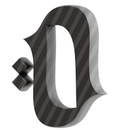 O Alphabet  3D Icon