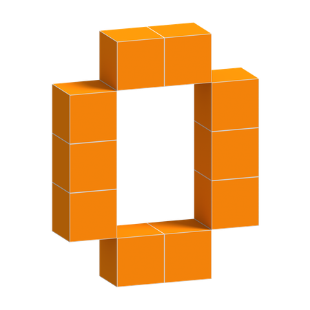 O Alphabet  3D Icon