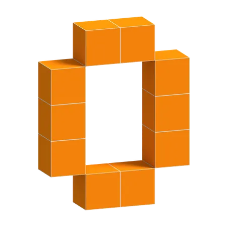 O Alphabet  3D Icon
