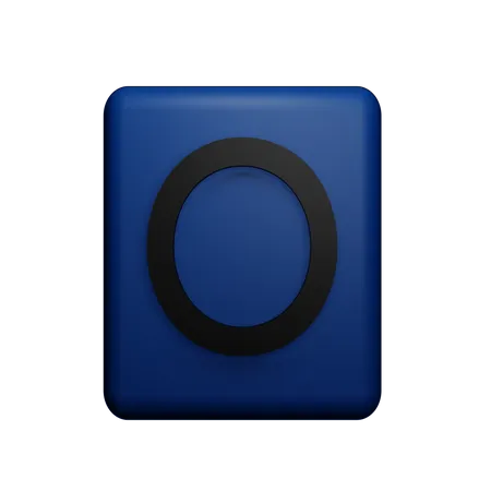 O Alphabet  3D Icon