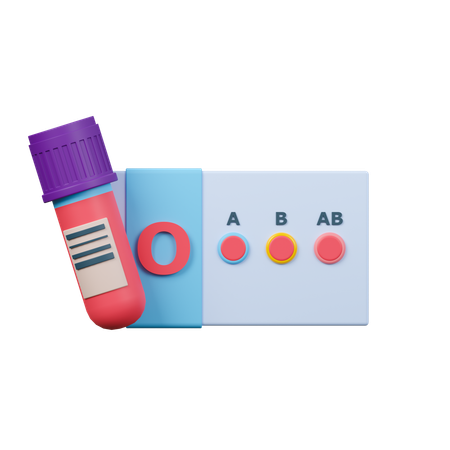 O Blood Group  3D Icon