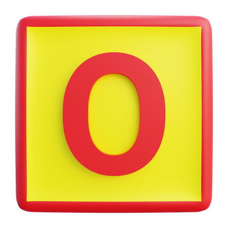 Ó carta  3D Icon