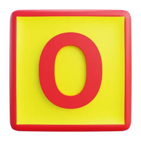 Ó carta  3D Icon