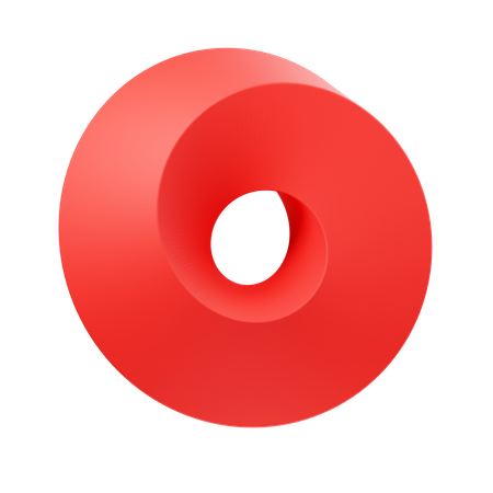 O Circle  3D Icon