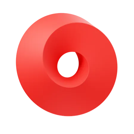 O Circle  3D Icon