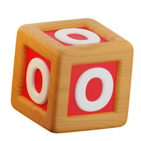 O Würfelblock  3D Icon