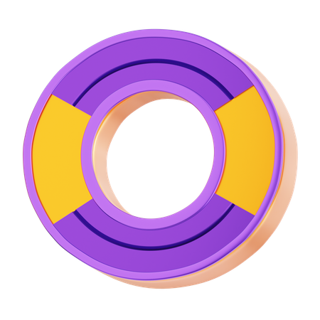 O Letter  3D Icon