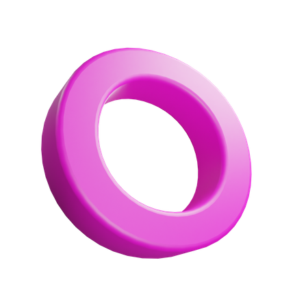 O Letter  3D Icon