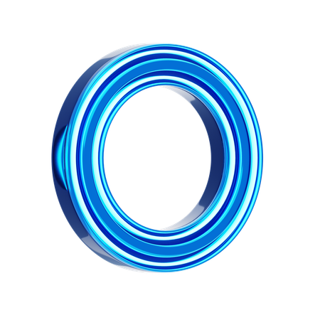 O Letter  3D Icon