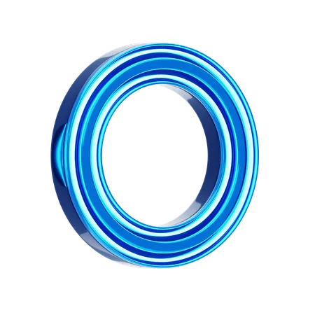 O Letter  3D Icon