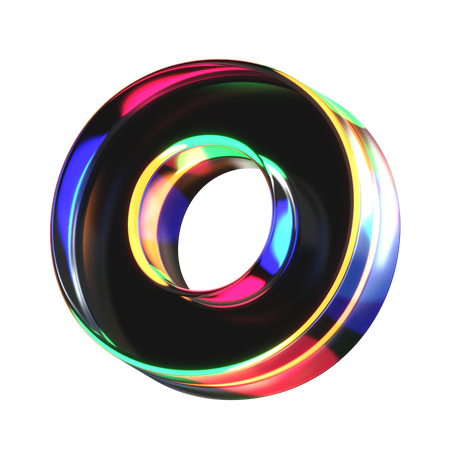 O Letter  3D Icon