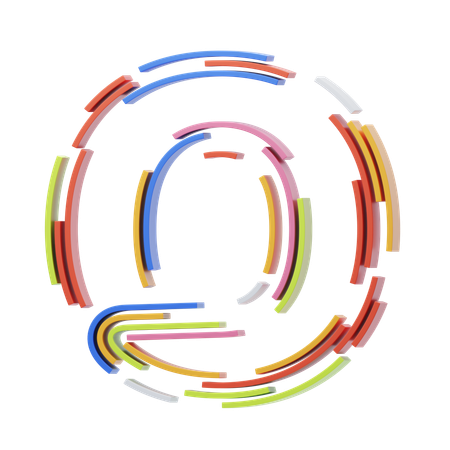 O Letter  3D Icon