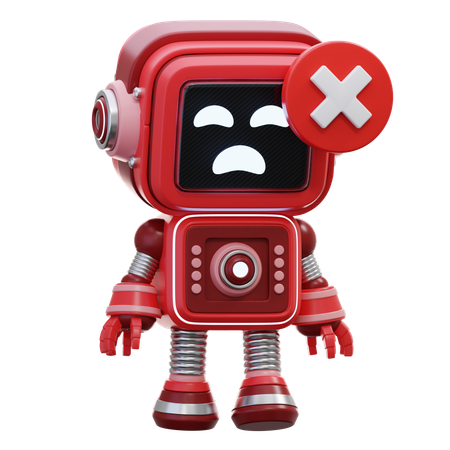 O robô recusou  3D Icon