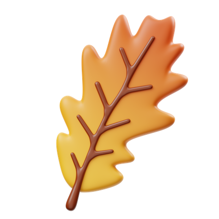 Oak Leaf  3D Icon