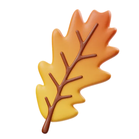 Oak Leaf  3D Icon