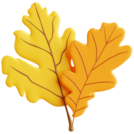 Oak Leaf  3D Icon