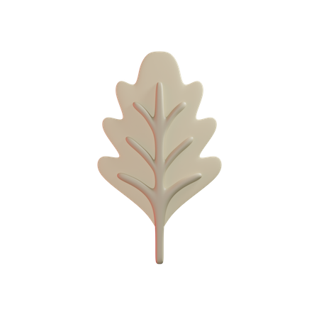 Oak Leaf  3D Icon